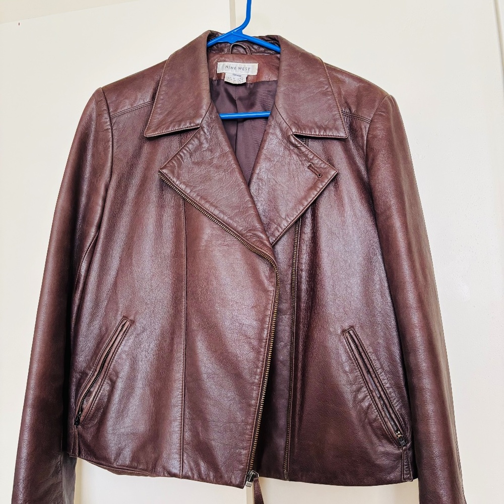 Nine West Moto  Jacket Size 12.